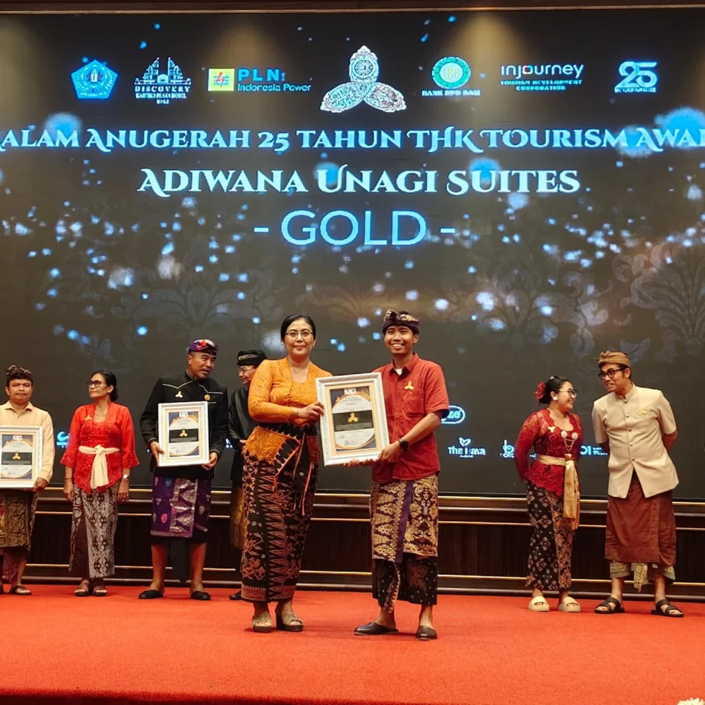 Adiwana Unagi Suites Awarded Gold at the Tri Hita Karana Tourism Awards